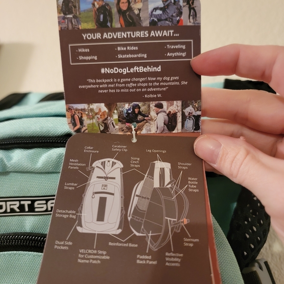 KG Sport Sack Dog Carrier Backpack - Light Blue - Picture 3 of 9